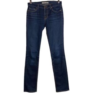 J Brand Pencil Leg Dark Blue Wash Mid Rise Jeans 27